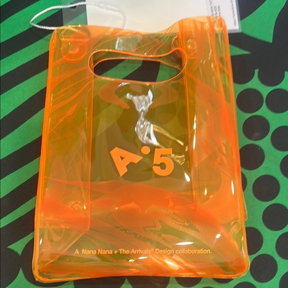 Nana-Nana x the arrivals A5 mini tote blaze Crossbody Bag double strap new - Picture 3 of 7